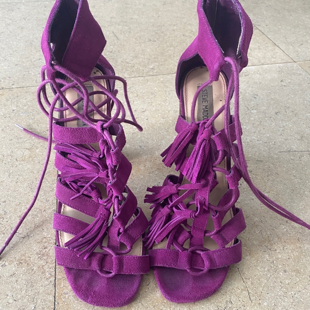 Steve Madden fringe Wedge